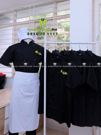áo bếp đồng phục ốc