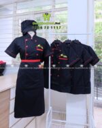 áo bếp đồng phục ốc
