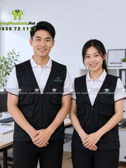 áo gile vải kki cotton 65