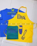 áo vải cotton 100 và tạp dề