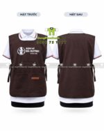 áo tạp dề vải kaki thun