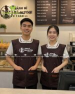 áo tạp dề vải kaki thun