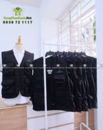 áo gile vải kki cotton