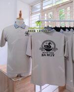 áo thun vải cá sấu mè
