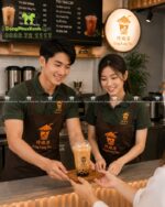 áo vải cá sấu thái, tạp dề