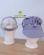 nón vải kaki thun phối lưới