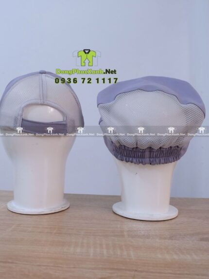 nón vải kaki thun phối lưới