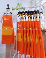 tạp dề vải kaki cotton