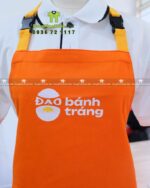 tạp dề vải kaki cotton