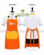 tạp dề vải kaki cotton