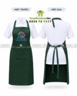 áo bếp vải kaki cototn