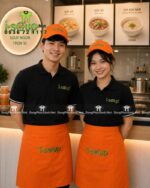 tạp dề đồng phục quán soup