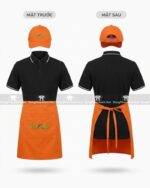 tạp dề đồng phục quán soup