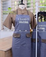 tạp dề vải kaki thun