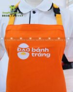 tạp dề vải kaki cotton 100