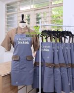 tạp dề vải kaki thun