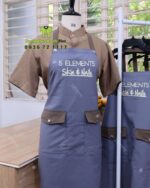 tạp dề vải kaki thun