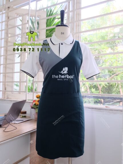 tạp dề vải kaki thun