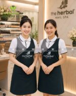 tạp dề vải kaki thun