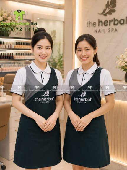 tạp dề vải kaki thun